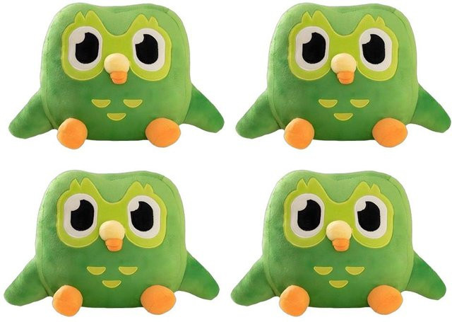 Yiran toy Duolingo Duo Die Eule, Plüschtier, Grün, ab 1 Jahr - Bild 1