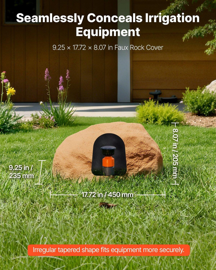 Buying Solutions, MB Outdoor-Abdeckung für Brunnenpumpen aus künstlichem Fels in Sand, wetterfester Felsbrocken für die Landschaftsgestaltung aus Polyethylenharz und HDPE - Bild 2