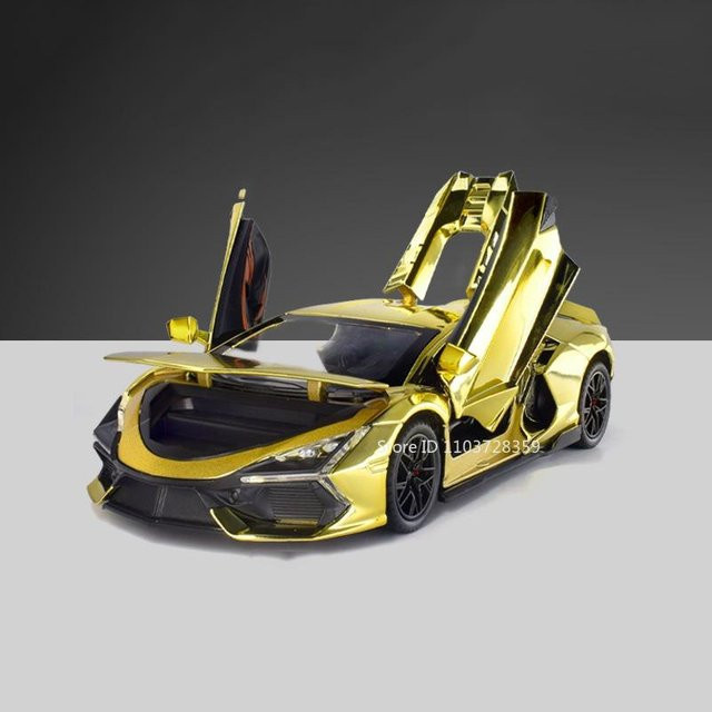 Linyi toy car Revuelto Sportwagen Spielzeugmodell, 1:24, mit Licht und Sound, ab 14 Jahren - Bild 1