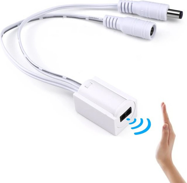 Hand Sweep Motion Sensor Schalter DC 12V für LED Streifen in Weiß - Bild 1