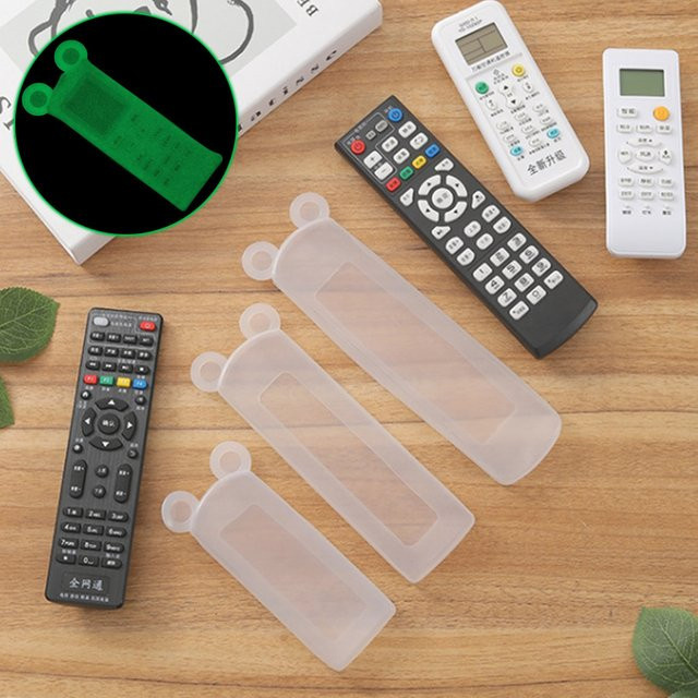 WHPHous Silikon Schutzhülle für Fernbedienungen im Bären-Ohr-Design, wasserdichte und staubdichte Abdeckung mit Fluoreszenz-Effekt - Bild 1