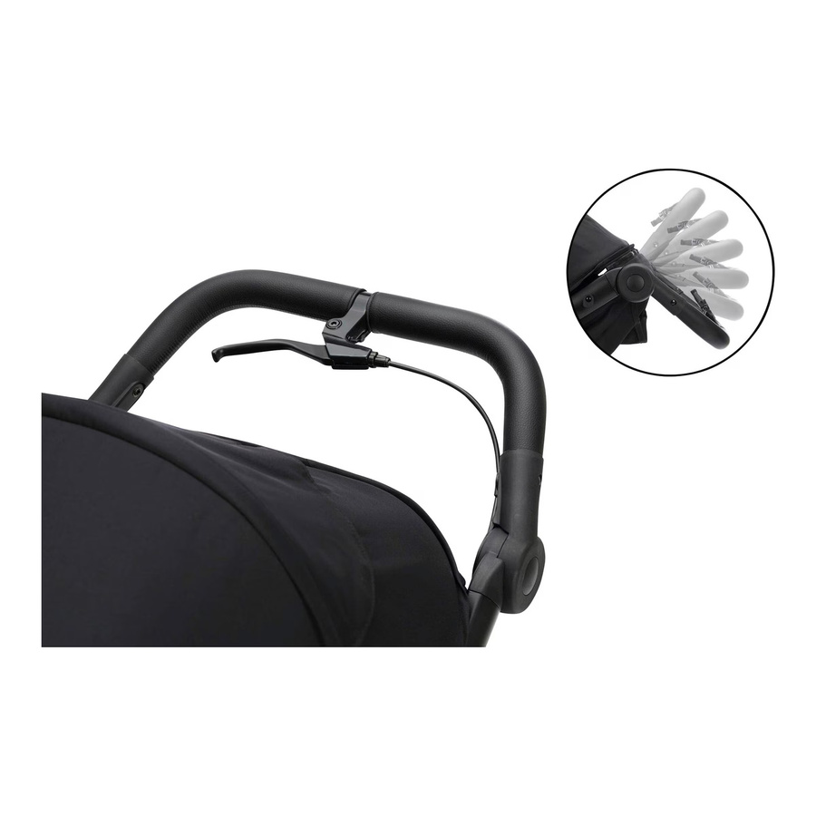 Fillikid Sportwagen Jogger Run Offroad Kinderwagen in Schwarz mit Federung und Schwenkrädern - Bild 3