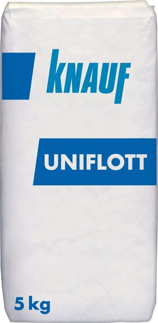 Knauf Uniflott Spachtelmasse aus Gips in Weiß, 5 kg - Bild 1
