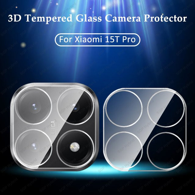 2er-Set 3D Kameraschutz aus Glas für Xiaomi 15T Pro und Xiaomi 15T 5G, transparent - Bild 1