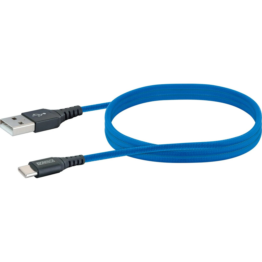 Schwaiger USB-C Sync und Ladekabel in Königsblau, Länge: 1,2 m - Bild 2