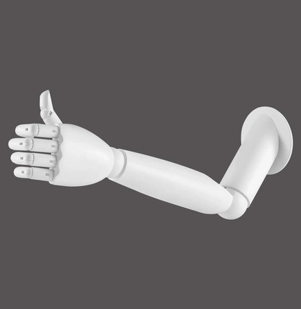 Just Light Wandleuchte Hold it Arm in Weiß mit verstellbarem Arm im Retrolook