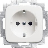 ABB Steckdoseneinsatz IP20 in Weiß - Bild 1