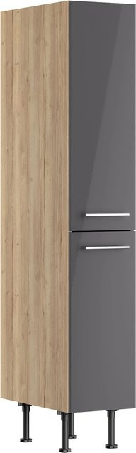 Optifit Küchen-Midi-Apothekerschrank Jonte984 in Anthrazit-Wildeiche mit internen Schubladen, Breite: 30 cm, Höhe: 176,6 cm, Tiefe: 58,4 cm - Bild 1