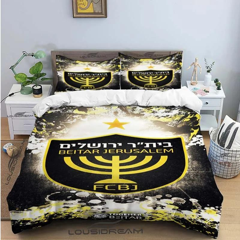 Beitar Jerusalem FC Ganzjahres-Bettwäscheset aus Mikrofaser mit Bettbezug und Kissenbezug, B/H: 210 x 210 cm - Bild 1