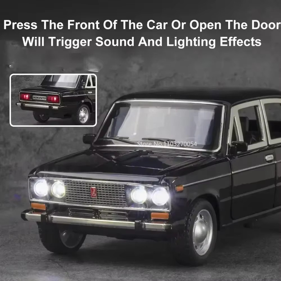MAKEDA LADA 2106 M3 Modell, Spielzeug Auto, 1:24, mit Licht und Sound - Bild 1