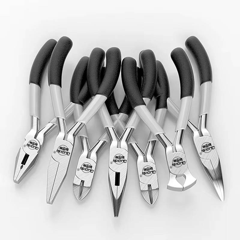 DTBD Schmuckzange aus High-Carbon-Stahl mit Rundnasen, Schneidefunktion und Diagonalzange für Reparaturarbeiten - Bild 1