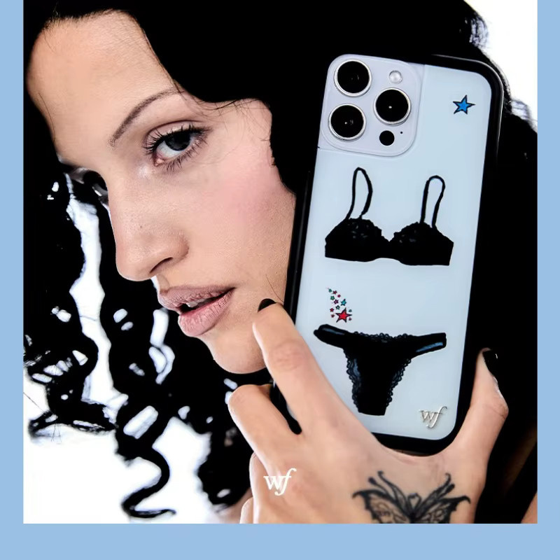 Wildflower INS Gabbriette Black Lace Lover Handyhülle für iPhone 15 14 13 12 16 17 Pro Max Plus in Schwarz - Bild 3