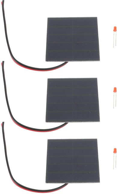 Aneng 3er-Set professionelle 1-W-Solarmodule aus monokristallinem Silizium in Grau und Schwarz - Bild 1