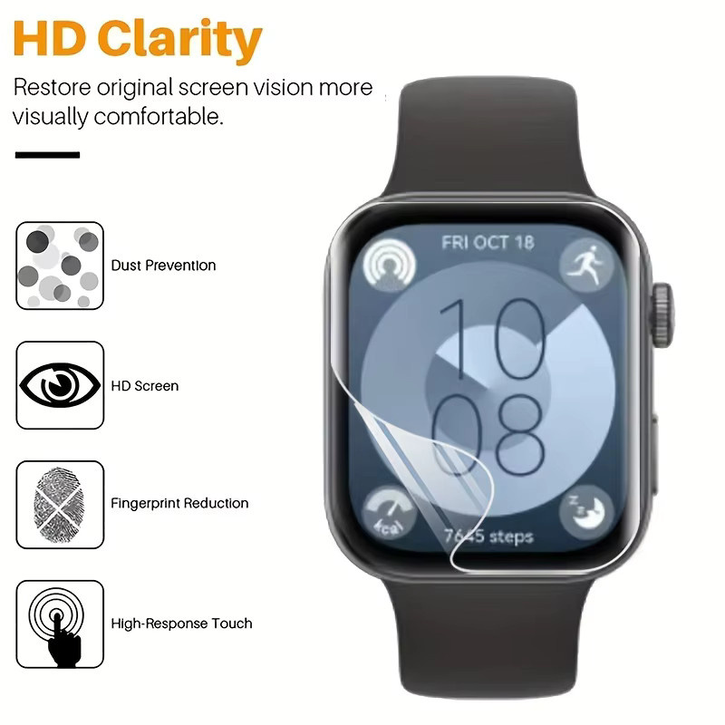 TINUORA Displayschutzfolie für Huawei Watch Fit 3 Fit 4 Pro, 3/5 Stück - Bild 2