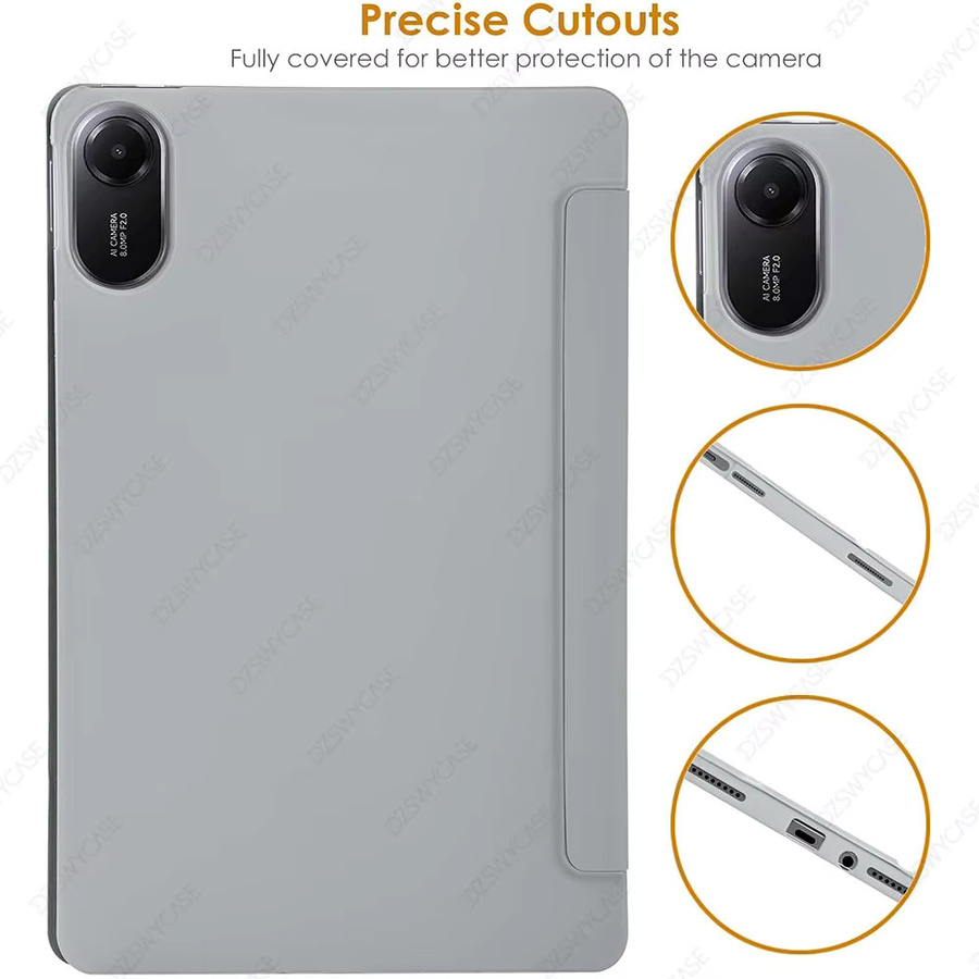 Xiaomi Silikonhülle für Redmi Pad 2 2025, 11 Zoll, Schutzhülle mit Standfunktion und automatischer Schlaf- und Wachfunktion, Schwarz - Bild 3