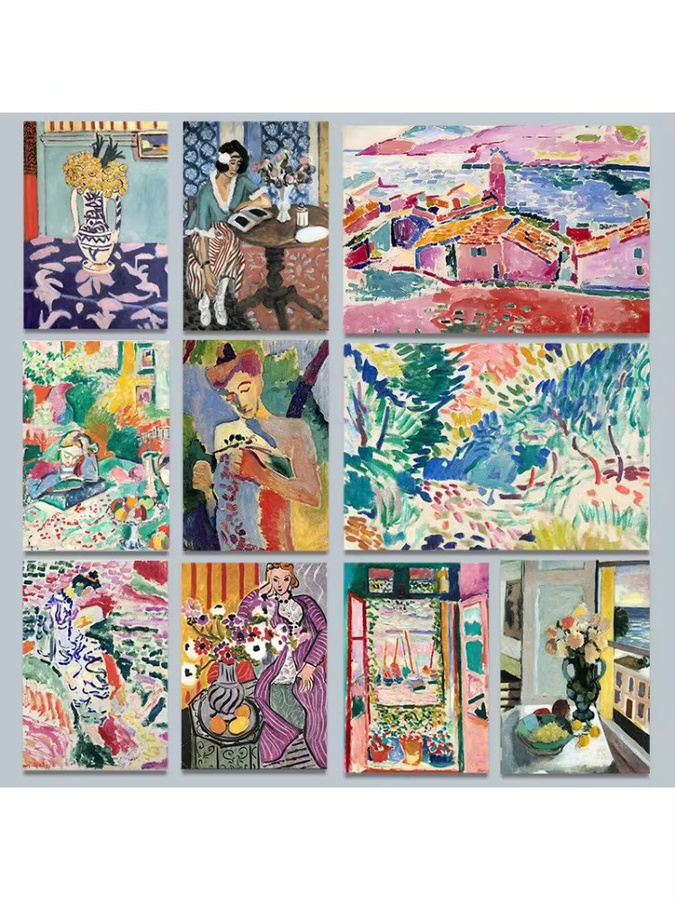 Potdemiel Henri Matisse bunter Landschafts-Leinwanddruck, moderne Wandkunst in Multicolor für dein Wohnzimmer oder Schlafzimmer - Bild 2
