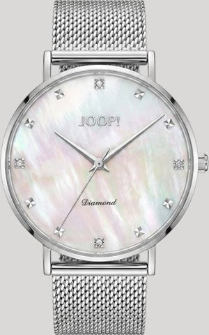 Joop! Armbanduhr Edelstahl, Quarz, Silber, Zirkonia, Damen - Bild 1