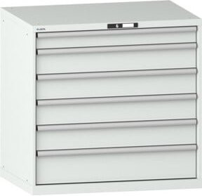 Lista Schubladenschrank 54x36E mit KEY Lock, grau, B/T/H: 102,3 x 72,5 x 100 cm - Bild 1