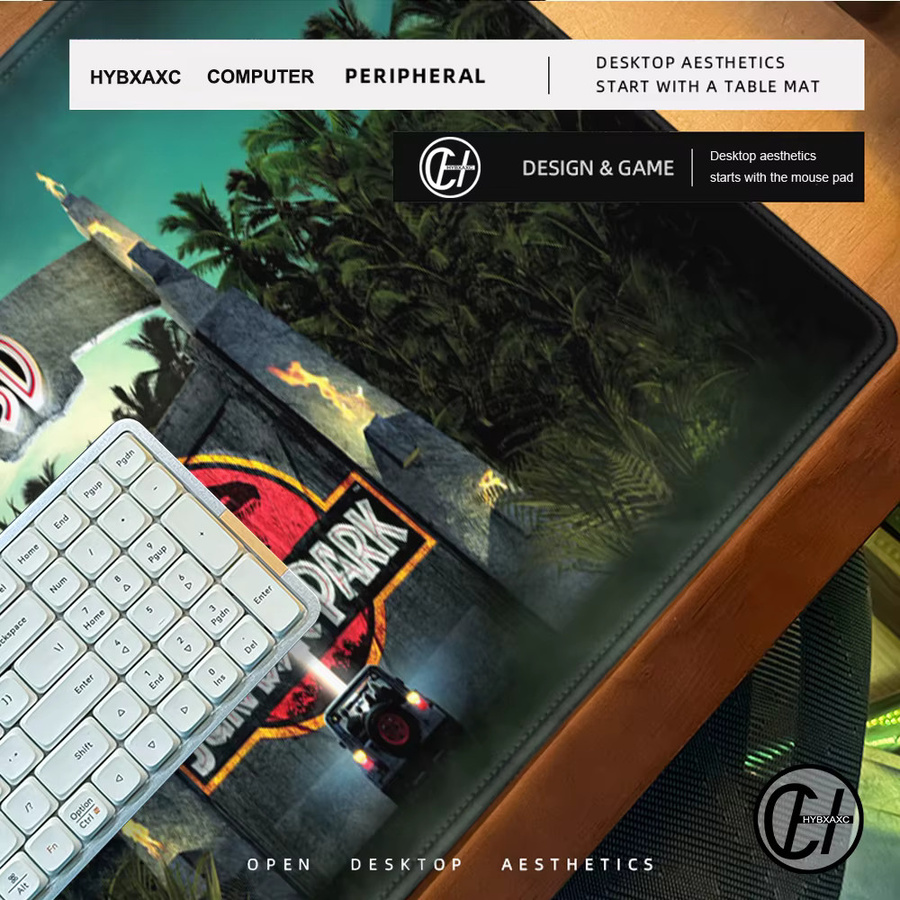 Varmilo Jurassic Park XXL Mauspad Schreibtischunterlage für Gamer in Multicolour - Bild 5