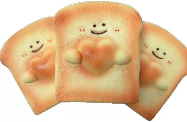 JAKKS Happy Bear Brot, Squishy, Stressabbau-Spielzeug - Bild 1