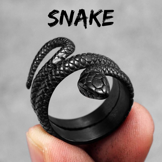 Yiran Jewelry Ring, Edelstahl, Schwarz, Herren - Bild 1