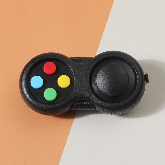 Happy NeeDoh Fidget Controller Pad, Mini-Gamepad, White - Bild 1
