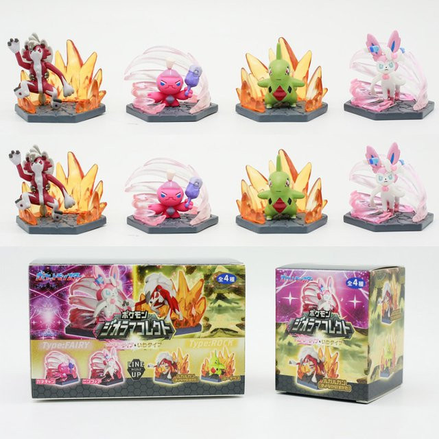 Pokémon Sylveon Lycanroc Larvitar Tinkatink Anime Figur, Blind Box - Bild 1