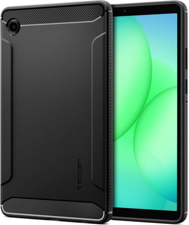 Spigen Rugged Armor Schutzhülle für Samsung Galaxy Tab A11 in Mattschwarz