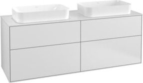 Villeroy & Boch Finion Waschtischunterschrank in Weiß, Wandmontage, B: 160 cm, T: 60,3 cm - Bild 1