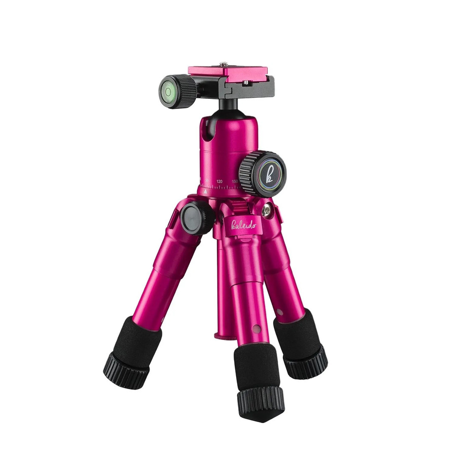 Mantona Kaleido Mini Tischstativ Reisestativ für Kameras in Pink Metallic - Bild 2