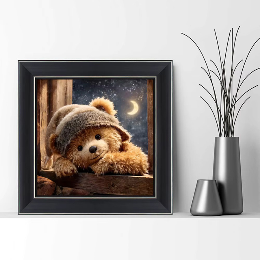 EverShine Diamant-Mosaik-Bär DIY-Set mit runden Steinen für Erwachsene zur Heimdekoration - Bild 2