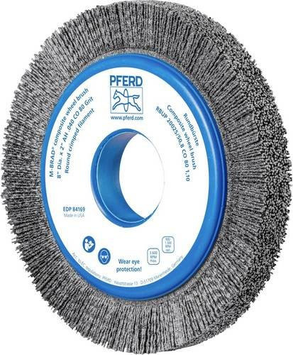 PFERD TOOLS COMPOSITE Rundbürste RBUP mit Keramik-Filament, Korn 80, Farbe Grau, Durchmesser: 200 mm, Breite: 50,8 mm, Bohrung: 25 mm - Bild 1
