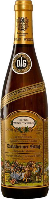 Schales Weißwein Siegerrebe, 1986, Rheinhessen, halbsüß, 0,75 l - Bild 1