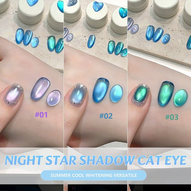 MIANEL Night Shadow Star Sea Green Gel-Nagellack, 12 ml, schimmernd - Bild 1