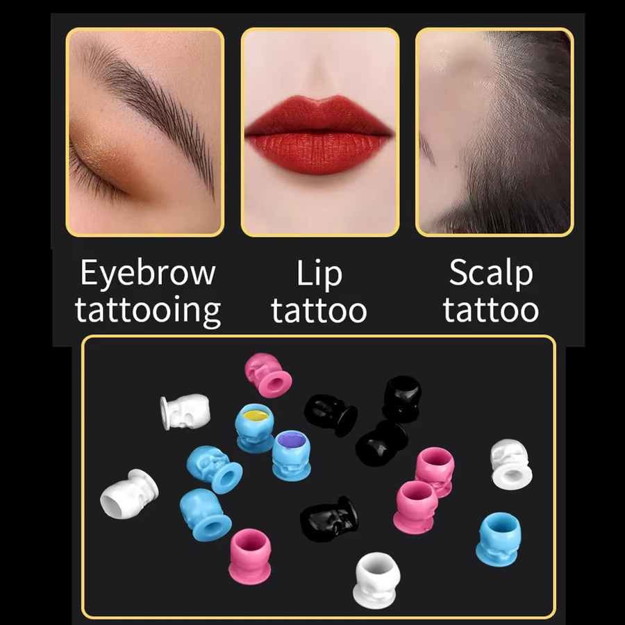 Usiriy Tattoo Ink Cups, 50/200 Stück, Einweg Tassen für Permanent Make-up - Bild 5