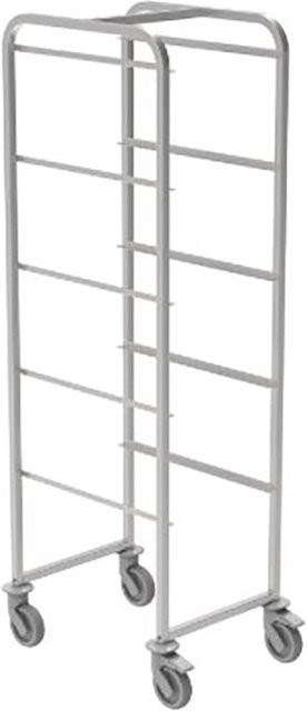 Scaritech Edelstahl-Leiter mit 5 Stufen für 15-l-Behälter in Grau und Silber - Bild 1