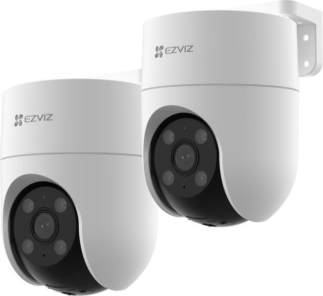 EZVIZ H8C 3MP Schwenk/Neige WLAN Kamera im 2er-Set, Weiß - Bild 1