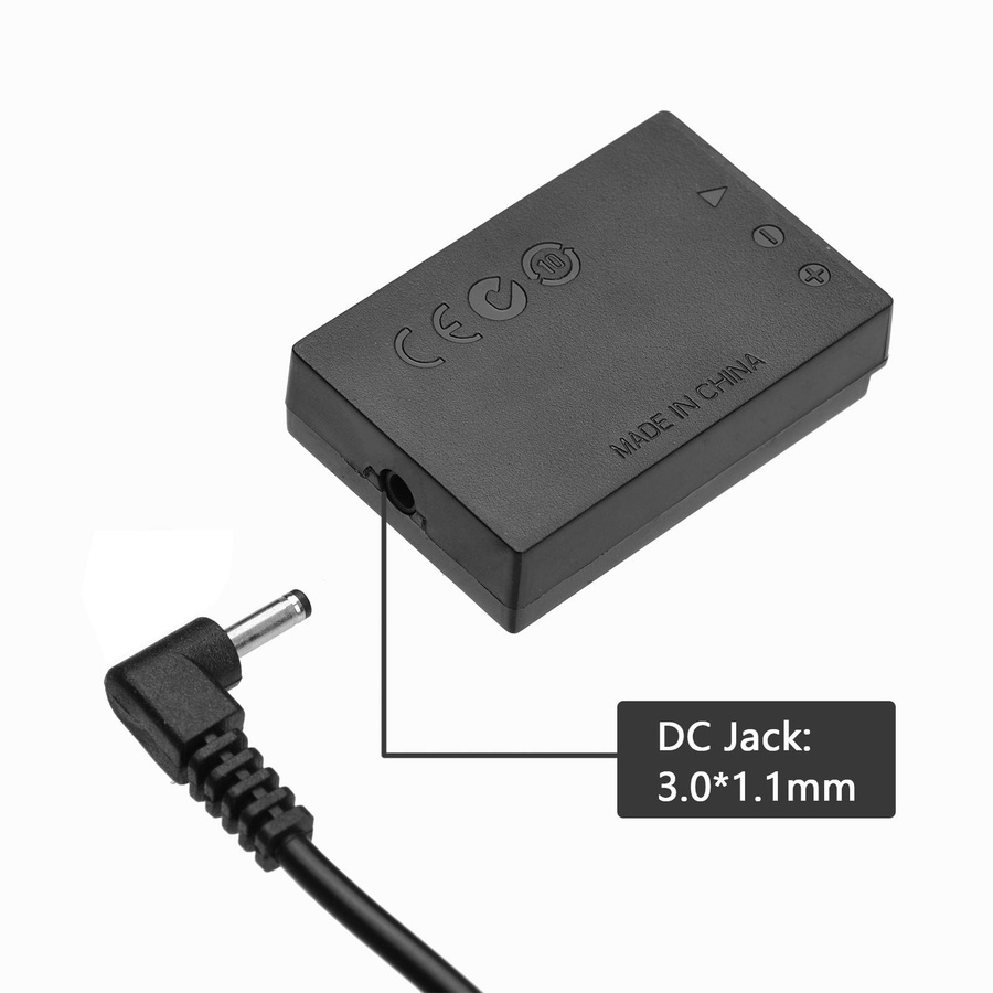 Andoer DR-E12 USB Power Kit DC-Koppler Dummy-Batterie als Ersatz für LP-E12 in Schwarz - Bild 2