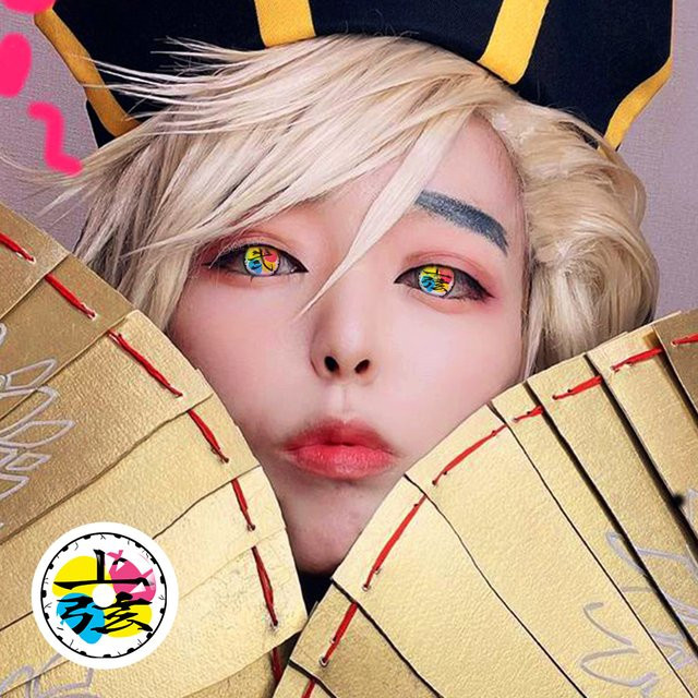VISUASHOW Akaza Cosplay Kontaktlinsen, 1 Paar - Bild 1