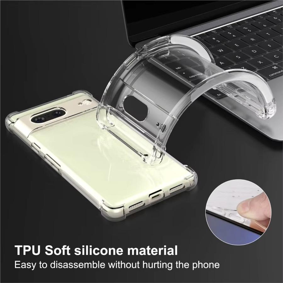 Stoßfeste transparente Air-Bag Schutzhülle für Google Pixel 6 7 8 9 10 Pro XL und Pixel 6A 7A 8A 9A mit 1,5 mm Dicke - Bild 4