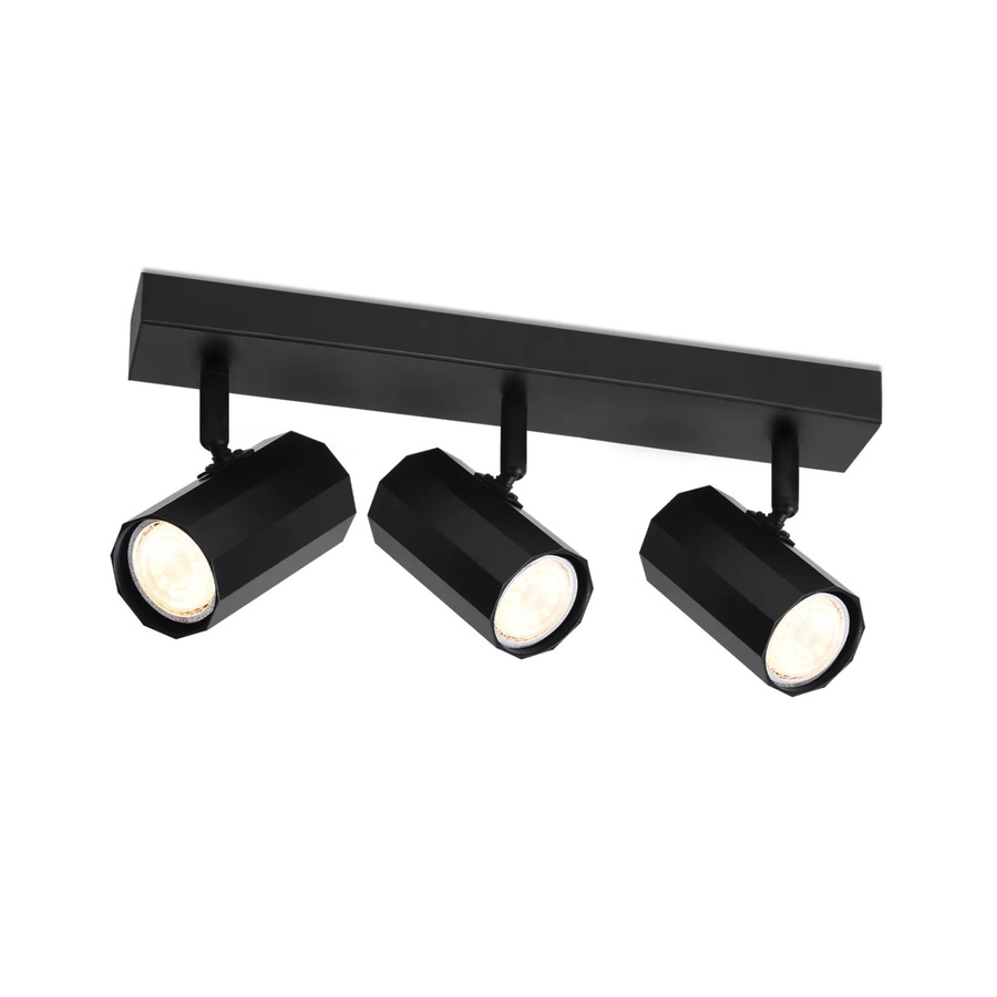 NETTLIFE Deckenstrahler aus Metall in Schwarz, verstellbare LED-Industrie-Deckenleuchte mit GU10-Fassung - Bild 2