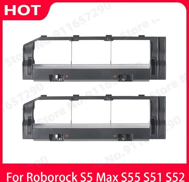 Roborock Ersatz-Hauptbürstenabdeckung für Xiaomi 1/1S und S4 S5 Max S50 S51 S55 S6 MaxV Pure E2 E3 E4 in Schwarz - Bild 1