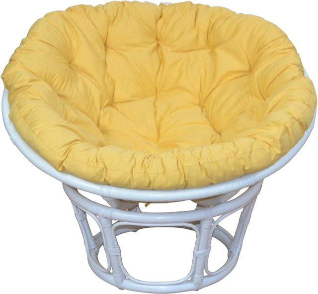 Papasan Sessel Holger von Möbel direkt online in Gelb mit Rattan und Schaumstofffüllung - Bild 1