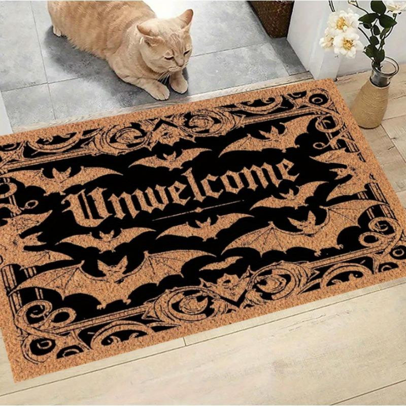 Fußmatte mit Fledermaus-Motiv in Schwarz, B/B: 80 x 50 cm - Bild 2