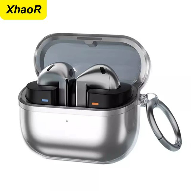 Transparente TPU-Schutzhülle für Samsung Galaxy Buds 3 Pro und Buds 3 mit Schlüsselring - Bild 1