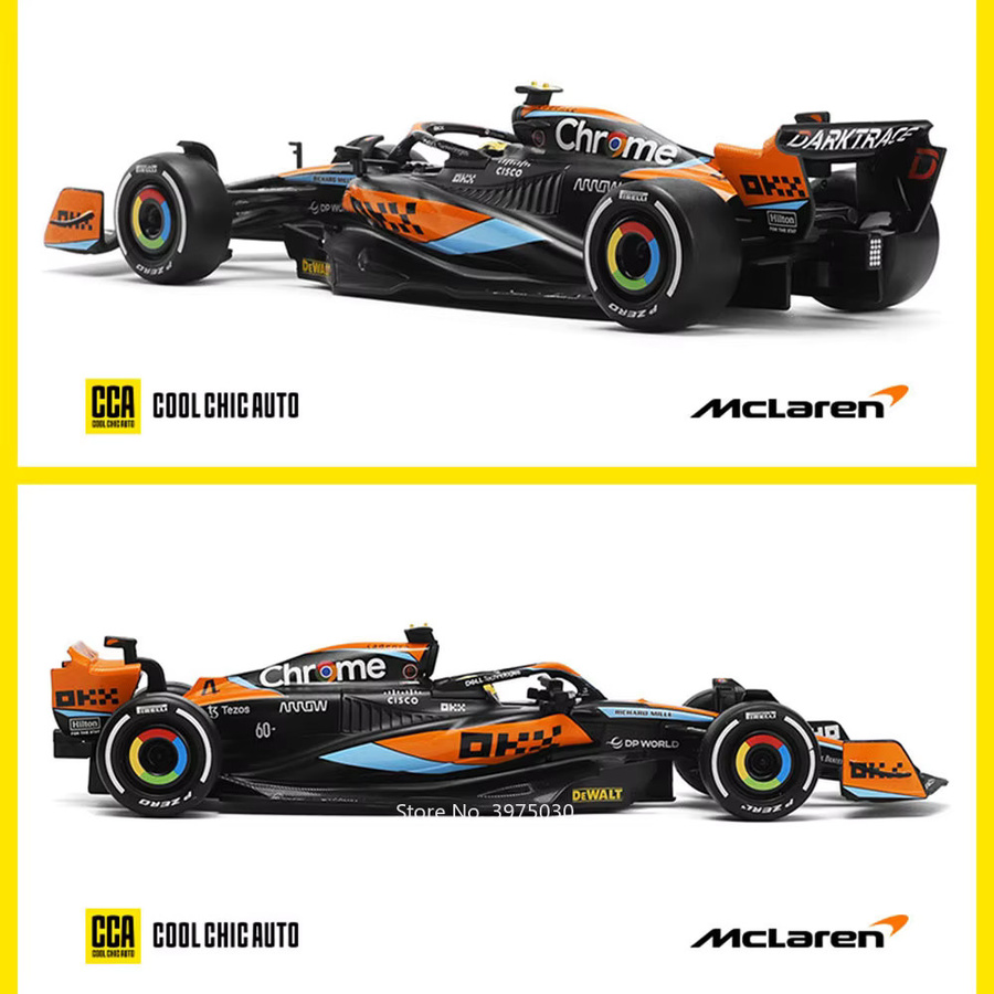 caipo McLaren MCL60 Miniatur-Auto, 1:24, Metall, mit drehbaren Rädern - Bild 5