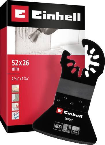Einhell Schaber HCS Starr aus Chrom-Vanadium Stahl in Schwarz und Steel, Breite: 52 mm, Höhe: 26 mm - Bild 2