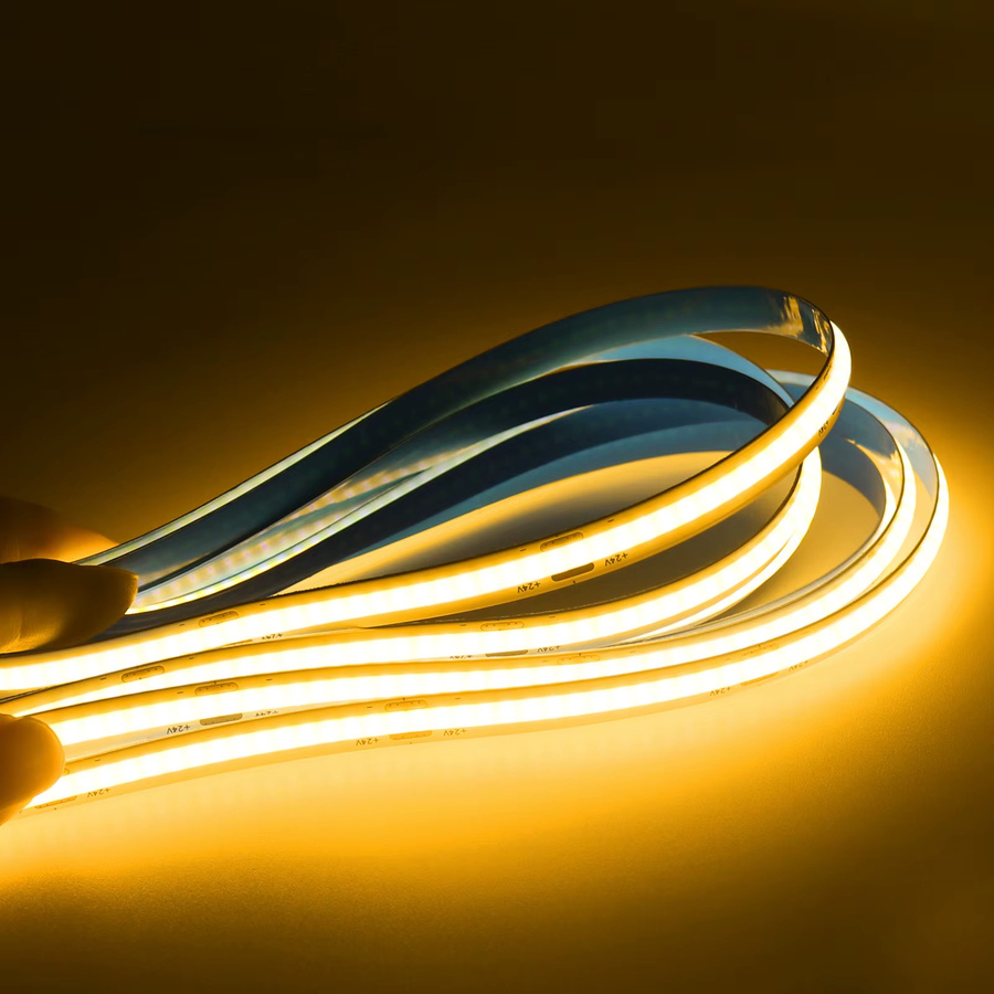 Tayire COB-LED-Streifen flexibel, Breite: 8 mm, DC 12 V, schneidbar, weißes Licht für moderne Heimdekoration - Bild 2