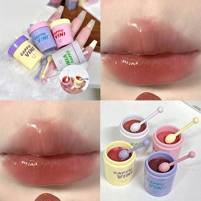 Cappuvini Lipgloss, Rot, Glänzend, Lippenbalsam - Bild 1