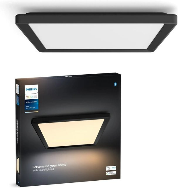 Philips Hue LED-Panel Tento White Ambiance M Schwarz B/B: 39,5 x 39,5 cm - Bild 1